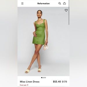 Reformation Miso Linen Dress